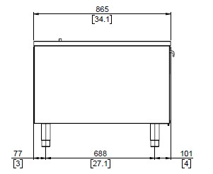 Gärschrank mit Beschwadung BLV084 LAINOX als Unterschrank